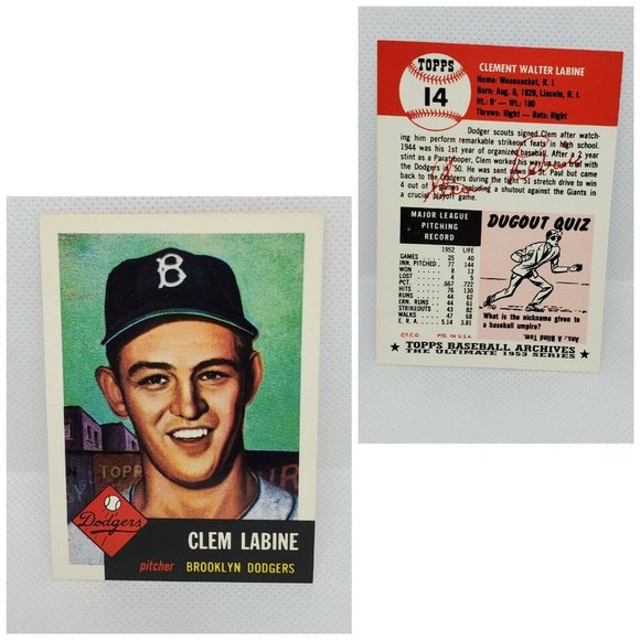 Topps Archives Clem Labine #14 Baseball Card